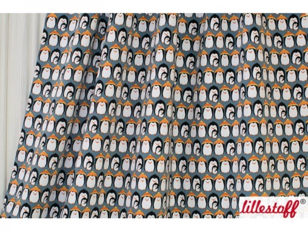 Bio-Summersweat Freezing Penguins, blau - Lillestoff