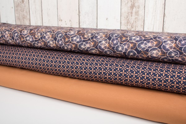 Jersey Avalana Serie braun - Skandinavische Stoffe