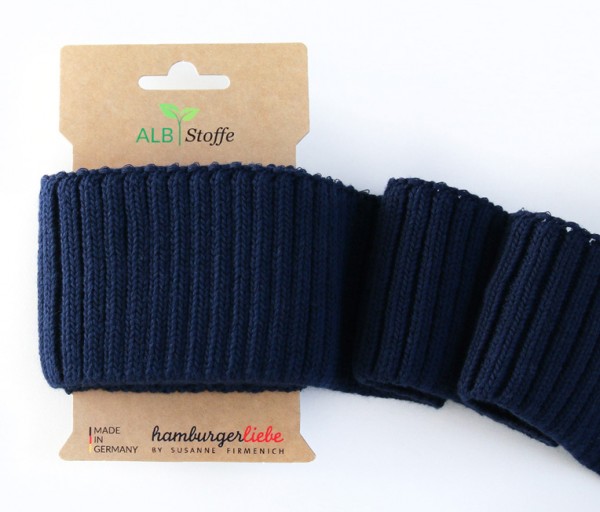 Cuff Me Cozy blue navy - Albstoffe Bündchen
