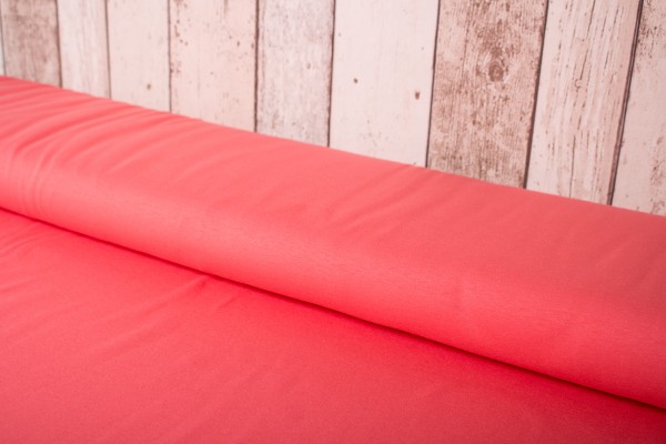 Jersey Avalana Solid flamingo - Skandinavischer Stoff