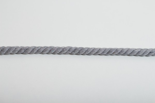 Hoodie Kordel 12mm Uni - Grau