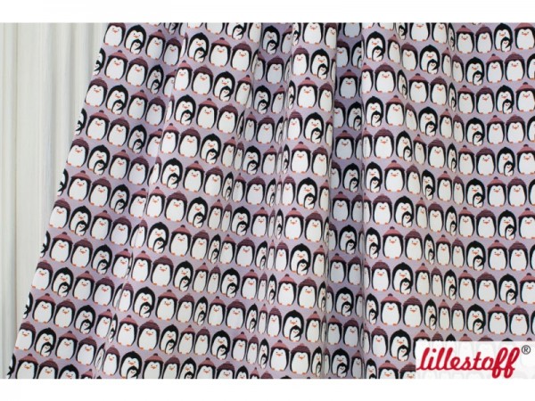 Bio-Summersweat Freezing Penguins, purple - Lillestoff