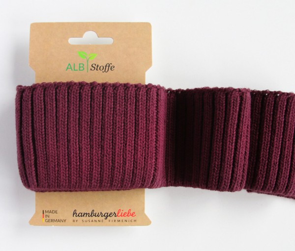 Cuff Me Cozy bordeaux - Albstoffe Bündchen
