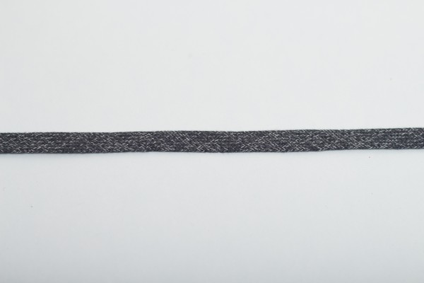 Flachkordel 15mm - Denim Schwarz