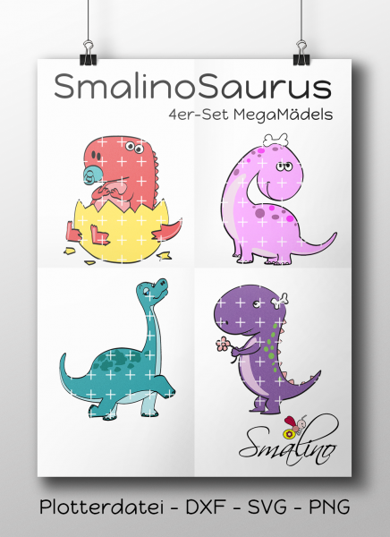 SmalinoSaurus 4er-Set MegaMädels