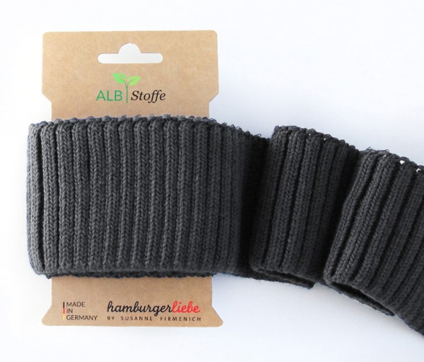 Cuff Me Cozy carbon - Albstoffe Bündchen
