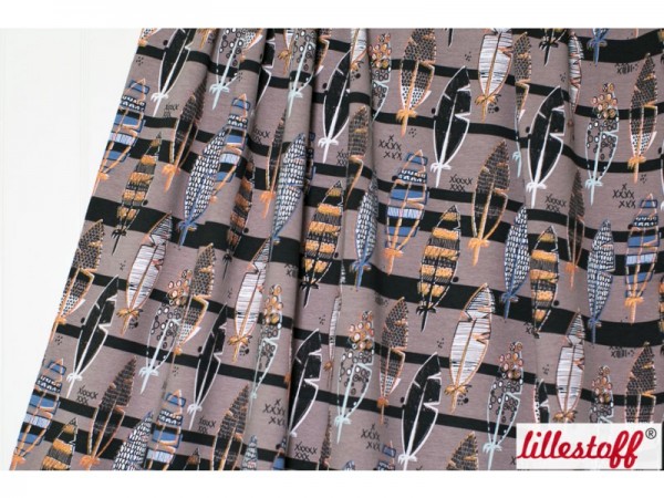 Bio-Sommerjersey Feathers - Lillestoff