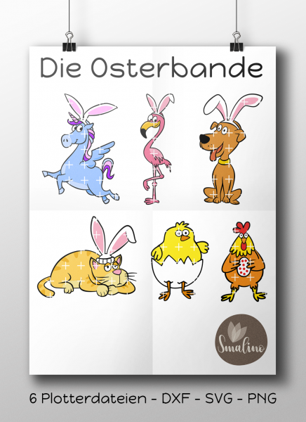 Plotterdatei Osterbande Kombi